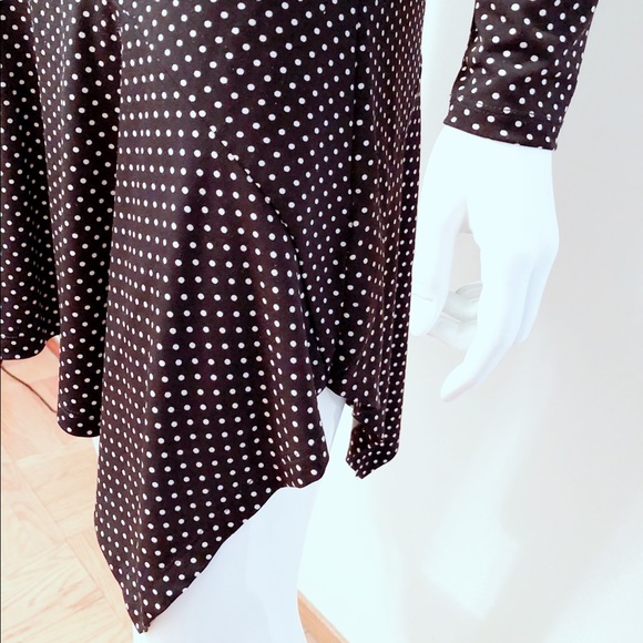 Polka dot jersey knit dress - Picture 3 of 3